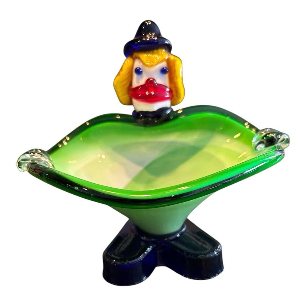 Murano‎ clown ashtray vintage